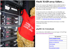 phpBB raid failure
